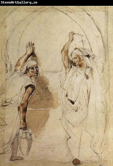 Eugene Delacroix Two Women at the Well